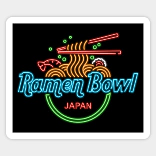 Ramen Bowl Neon Sticker